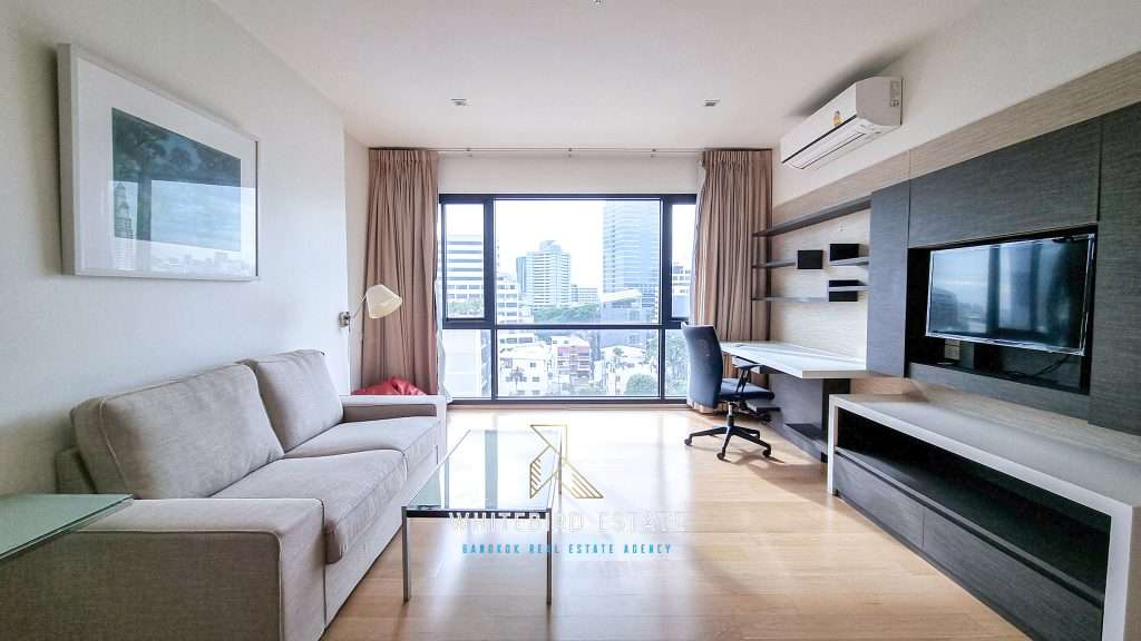 Unlocking Affordability and Comfort: The Value of Serviced Apartments for Short-Term Stays in Bangkok 2 Noble Reflex condominium living room, Bangkok